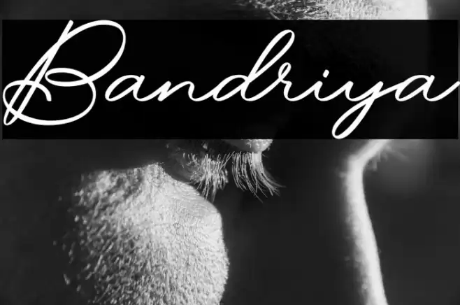 Bandriya 字体 examples