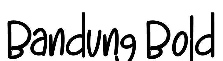 Bandung-Bold  フリーフォントのダウンロード