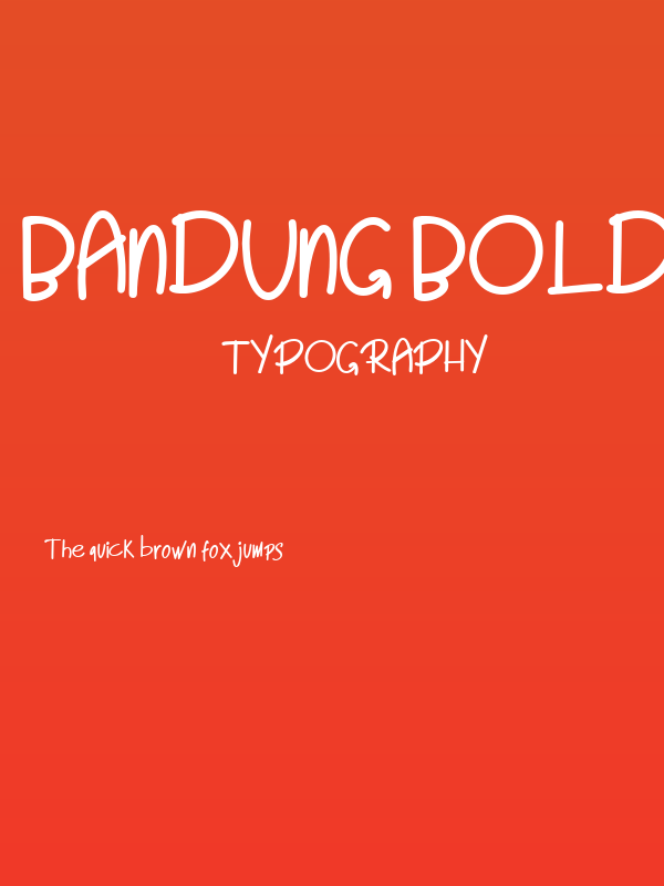 Bandung-Bold Poster