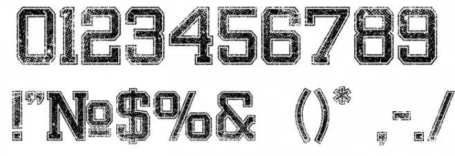 Bandung HardcoreGP Font OTHER CHARS