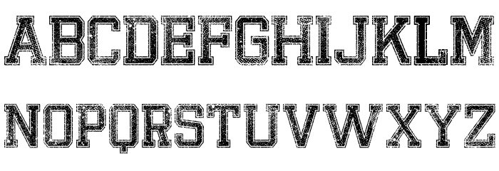 Bandung HardcoreGP Font LOWERCASE