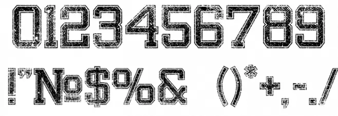 BandungHardcoreGP Font OTHER CHARS