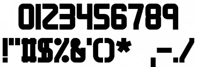 Bandwidth Bandless BRK Font OTHER CHARS