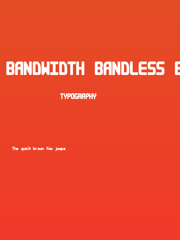 Bandwidth Bandless BRK Poster