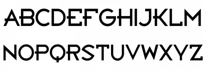 Bandy Regular Font Litere mari