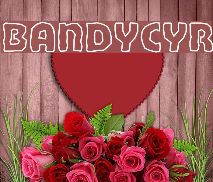 BandyCyr Font examples