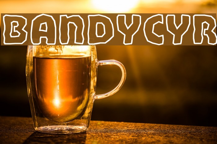 BandyCyr Font examples