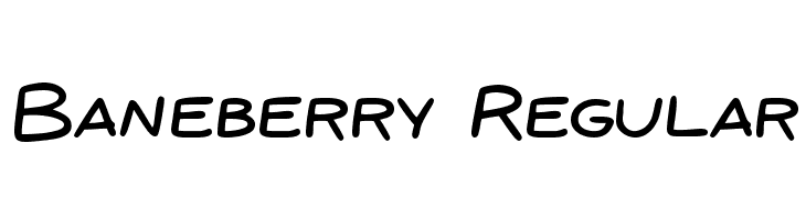 Baneberry Regular Шрифта