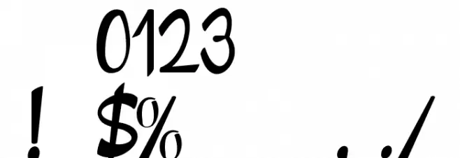 Bang Bang Font OTHER CHARS