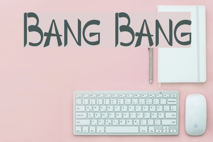 Bang Bang Font examples