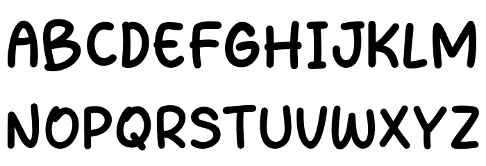 Bang Tamvan Schriftart Groß