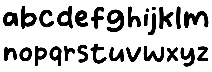 Bang Tamvan Schriftart Kleinbuchstaben