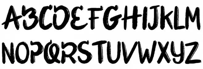 BangBang Cute Brush Font Fonte MAIÚSCULAS