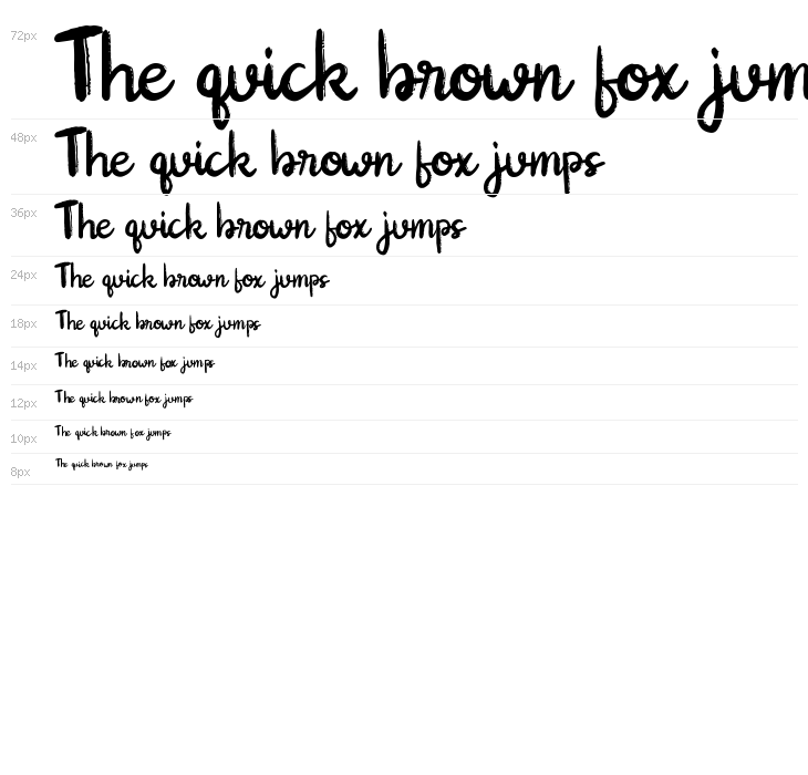 BangBang Cute Brush Font Waterfall