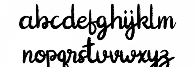 BangBang Cute Brush Font Fuentes MINÚSCULAS