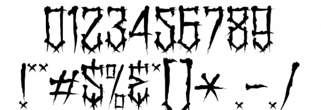 BangLYCH - Revenge Horror I Font OTHER CHARS