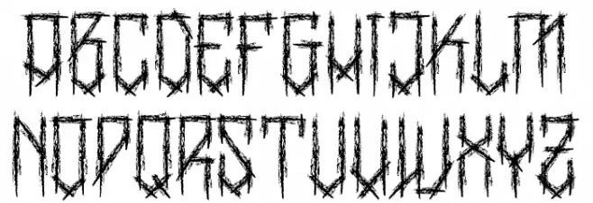 BangLYCH - Revenge Horror II Caratteri MAIUSCOLE