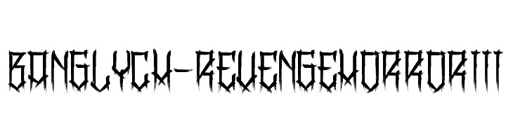 BangLYCH - Revenge Horror III  Descarca Fonturi Gratis
