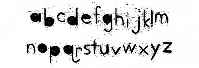 BangParty Schriftart Kleinbuchstaben