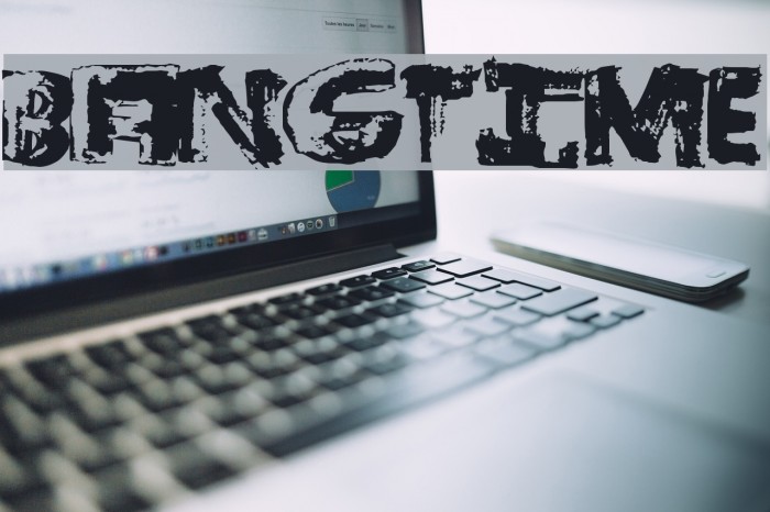 BangTime Font examples
