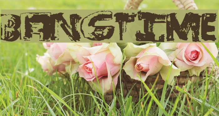 BangTime Font examples