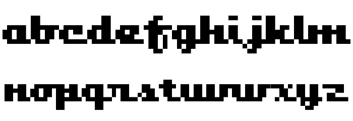 Bangalore Font LOWERCASE