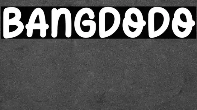 Bangdodo Font examples