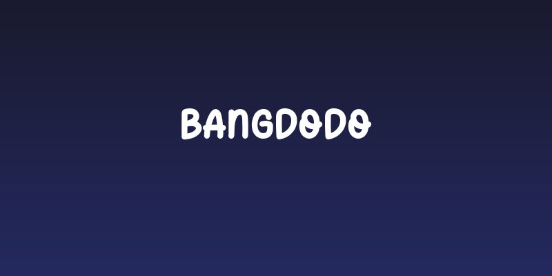 Bangdodo Social Header