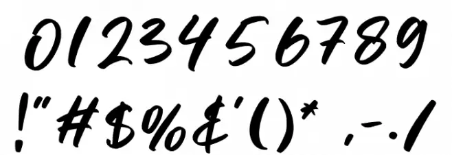 Bangela Font OTHER CHARS