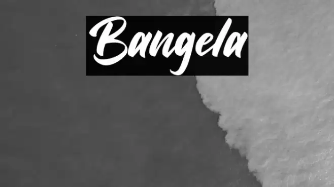 Bangela Font examples