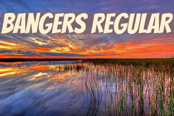 Bangers Regular Font examples