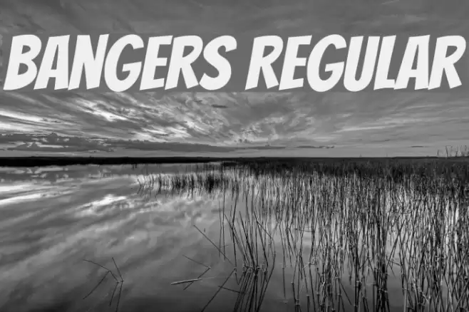 Bangers Regular Шрифта examples