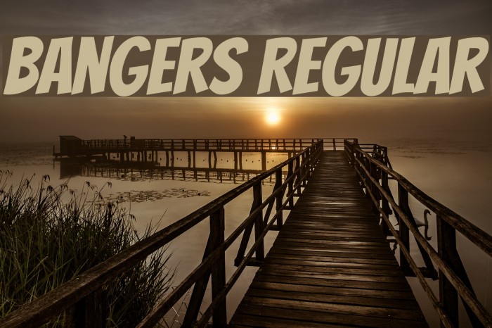 Bangers Regular Font examples