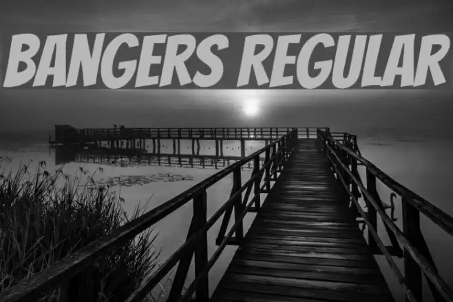 Bangers Regular Шрифта examples