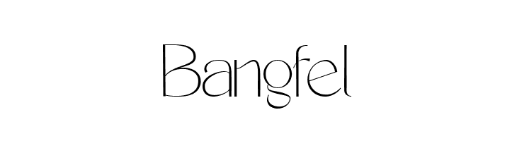 Bangfel  免费字体下载