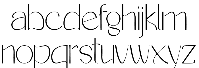 Bangfel Font LOWERCASE