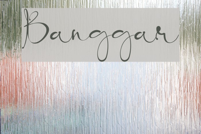 Banggar Font examples