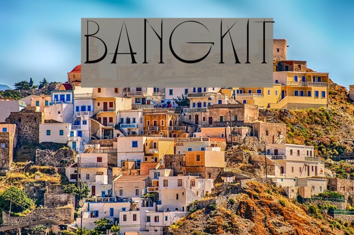Bangkit Font examples