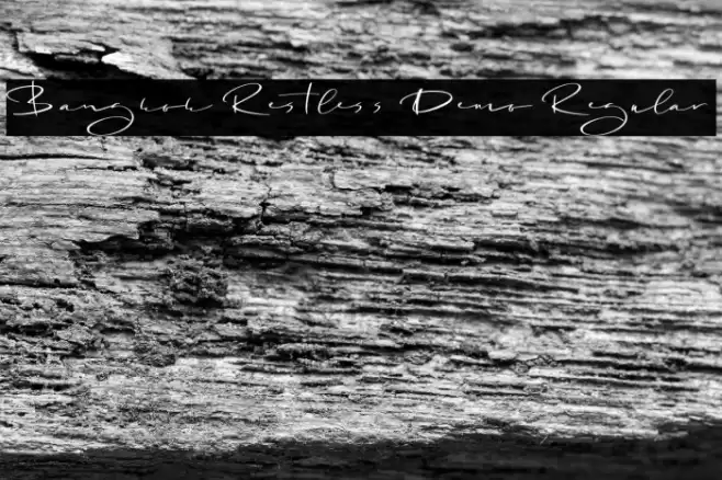 Bangkok Restless Demo Regular Font examples