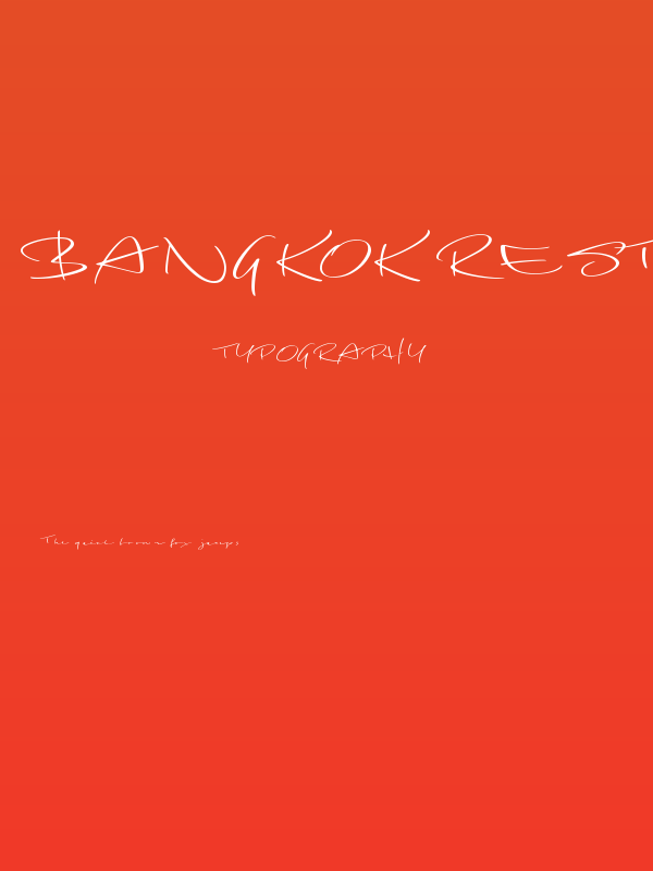 Bangkok Restless Demo Regular Poster