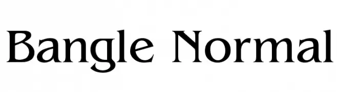 Bangle Normal  Frei Schriftart Herunterladen