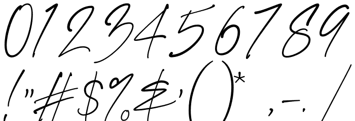 Bangli Kintamani Signature Font OTHER CHARS