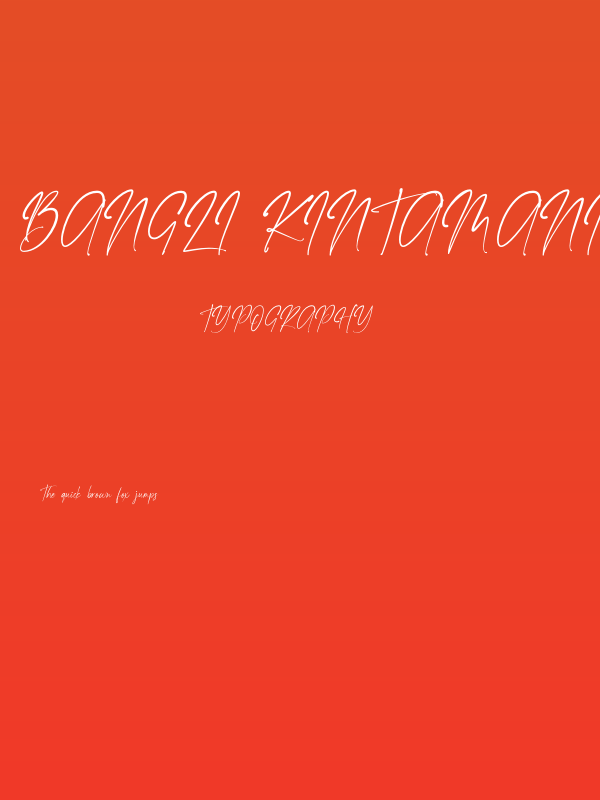 Bangli Kintamani Signature Poster