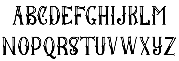 BangorE Font LOWERCASE
