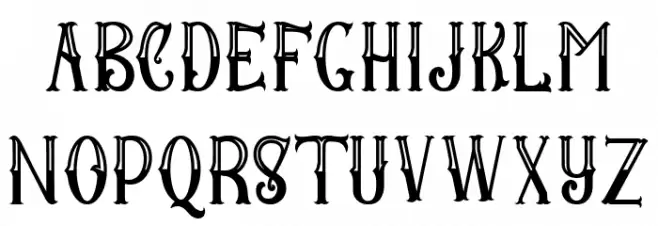 BangorE خط أحرف صغيرة