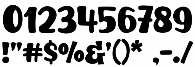 Bangpop フォント その他の文字