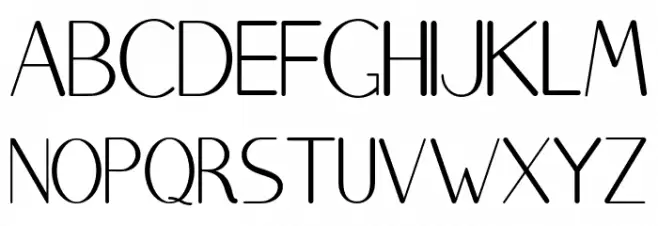 Bangunan フォント 大文字