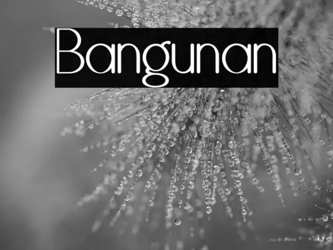 Bangunan Font examples
