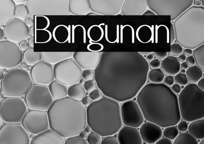 Bangunan Font examples