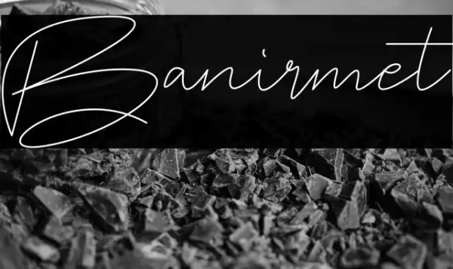 Banirmet Schriftart examples
